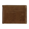 Andrew Philips® Leather Contrast Stitch Billfold Wallet - Coffee brown